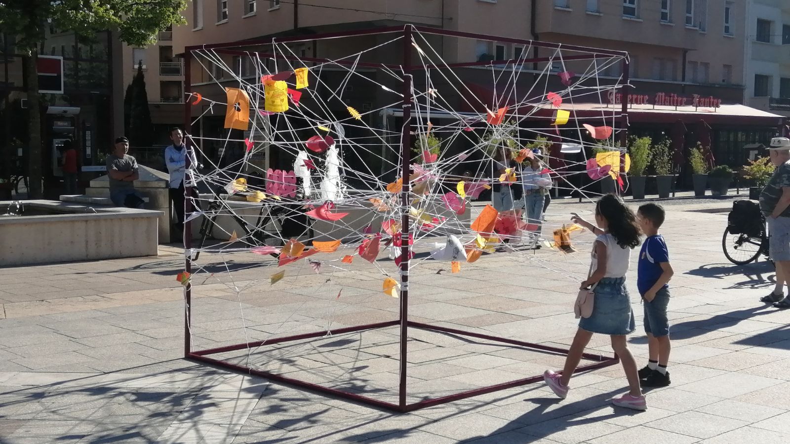 Fresque participative réalisée avec les habitants
