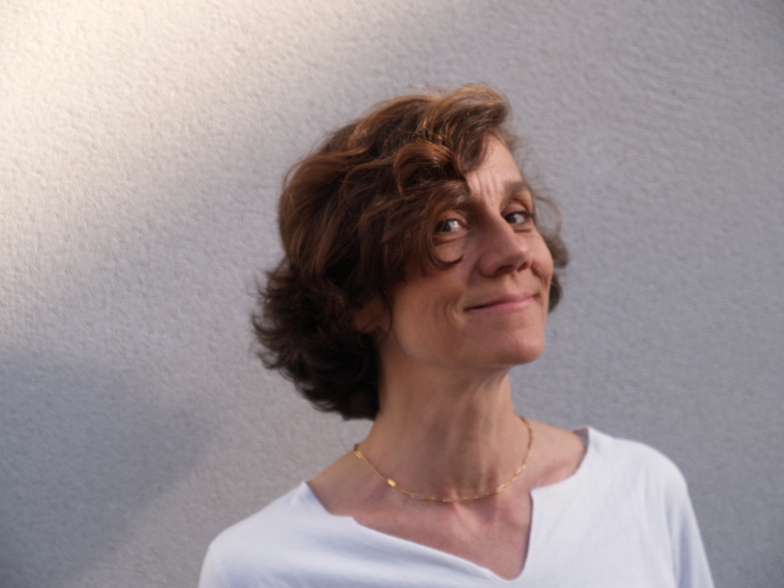 Véronique Le Mouël dans son atelier